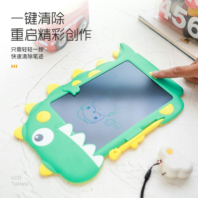 LCD Drawing Writing Tablet Anak dan Dewasa | Papan tulis kekinian, papan tulis led Papan Tulis Gambar /Papan Tulis Anak LCD Writing Color Board 8.5&quot; Papan Tulis Tablet Anak / Mainan Edukasi Anak Motif Dino Pinguin