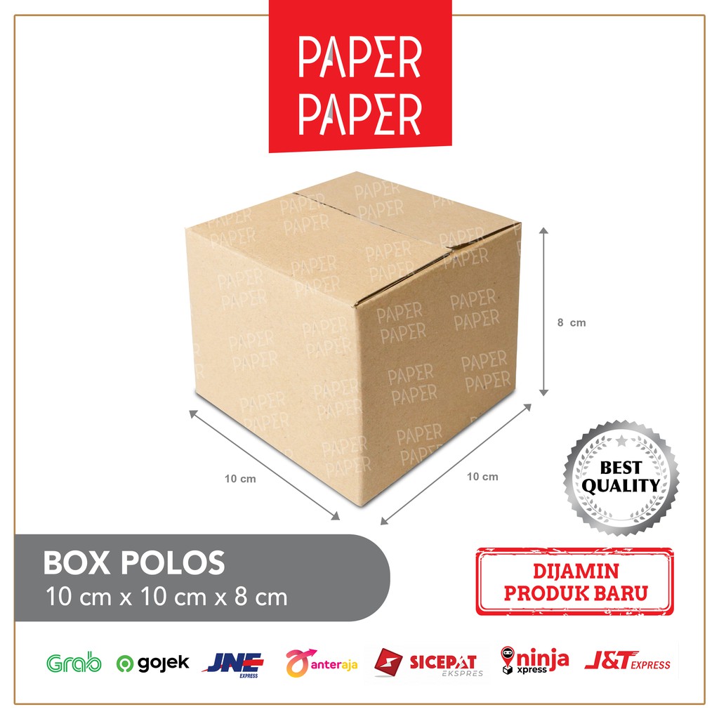

Kardus Box Karton 10X10X8 Polos - Baru - Murah