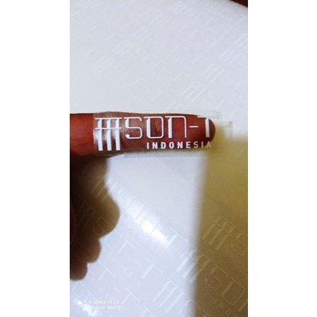 

sticker transparan tinta putih