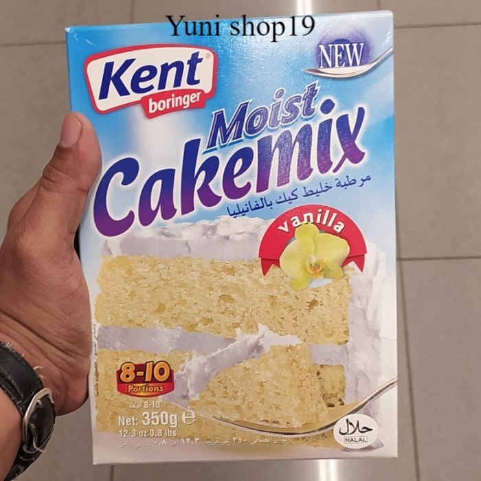 

kent moist cake mix vanilla 350gr tepung