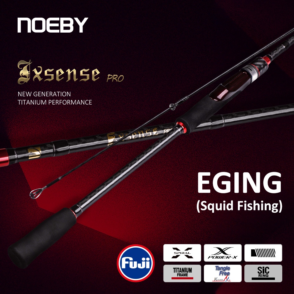 Noeby Spinning Fishing Rod 2.59m 2.75m ML Power 5-28g Light Carbon Fuji Titanium Sic Rings Rod for E