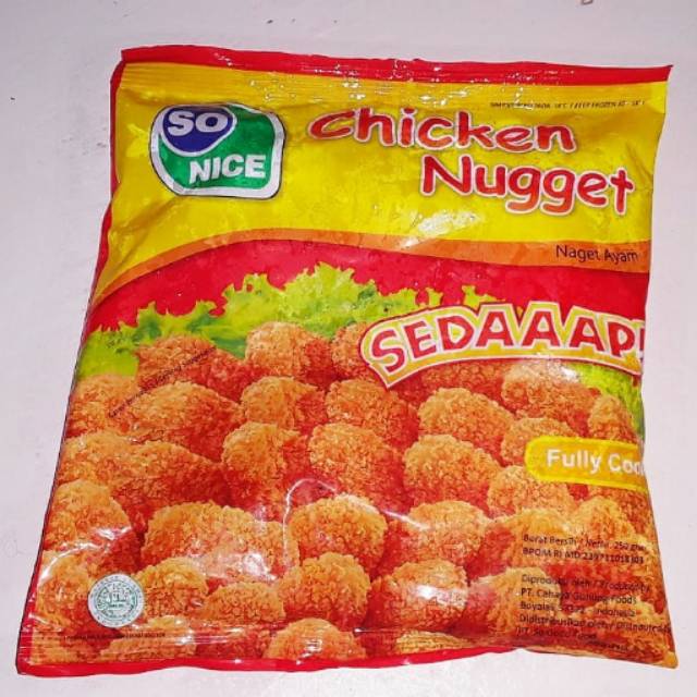 

So Nice Chicken Nugget 250gr Harga Distributor!!