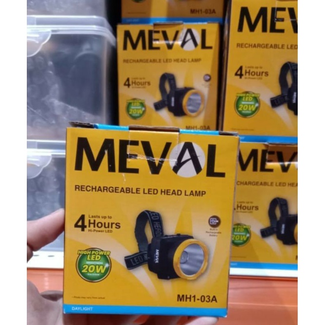 Meval head lamp senter kepala 3W MH1-03