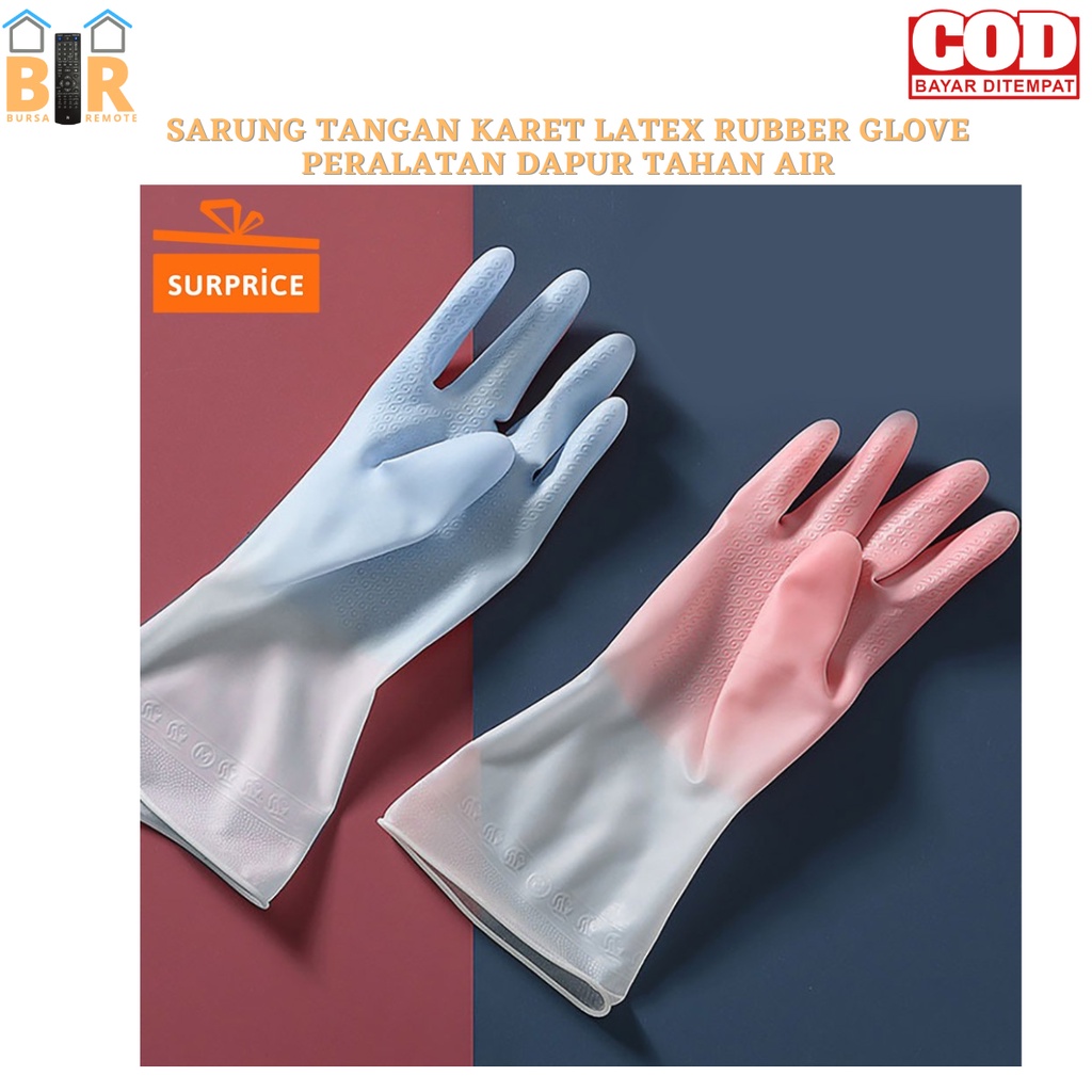 Sarung Tangan Cuci Piring Karet / Sarung Tangan Berkebun Latex / Sarung Tangan Tebal Dapur Serbaguna