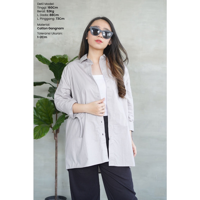 Kemeja Speci Boyfriend Long Shirt