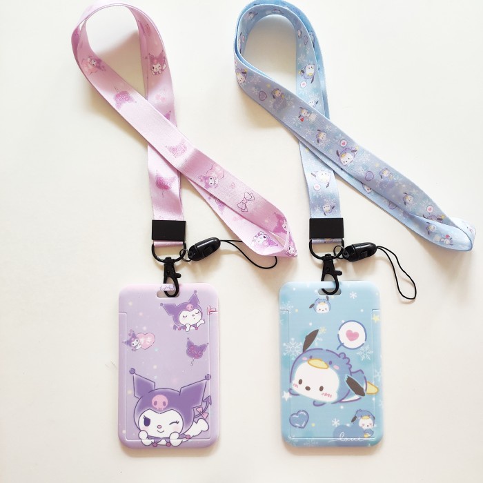 

Sale Id Card Holder Name Tag Lanyard / Kalung Kartu Cute Sanrio Mascot 2 Bagus
