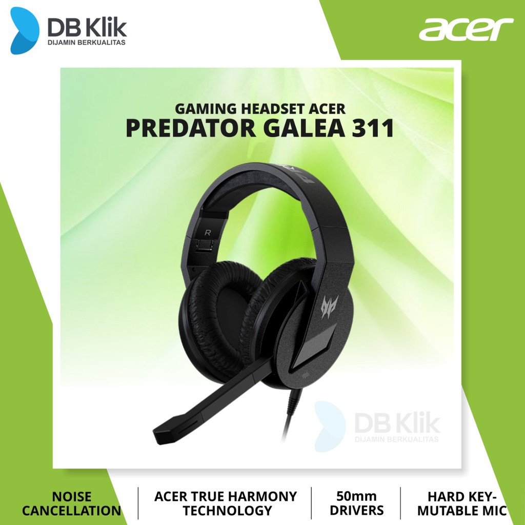 Headset Gaming Acer Predator GALEA 311 Wired - ACER Predator GALEA 311