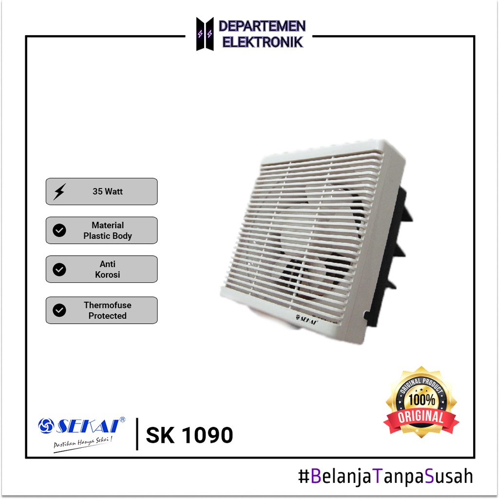 Sekai WEF 1090 Wall Exhaust Fan Dinding [10 Inch] MURAH BANGET / GARANSI RESMI