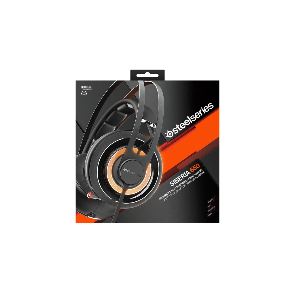 SteelSeries Siberia 650 Gaming Headset - Black