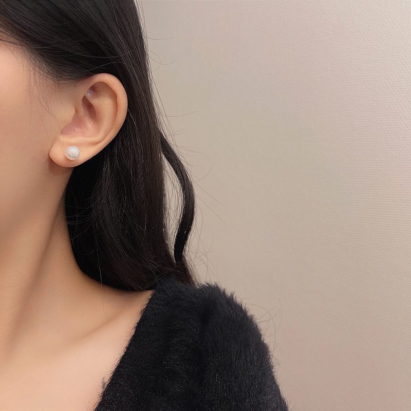 Anting Mutiara Gaya Retro Korea Untuk Aksesoris