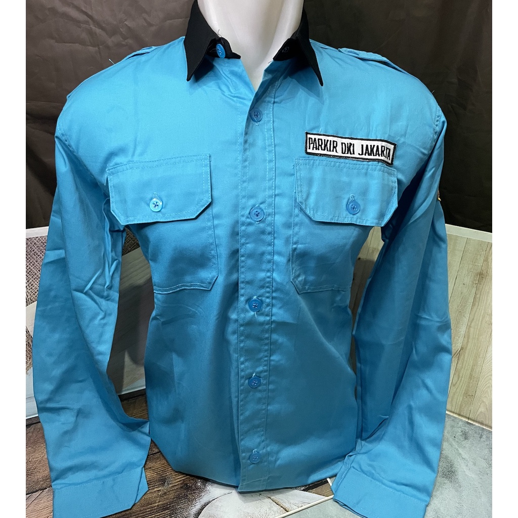 Kemeja Parkir | Baju Parkir | Baju Parkiran | Pakaian Petugas Parkir -- Panjang