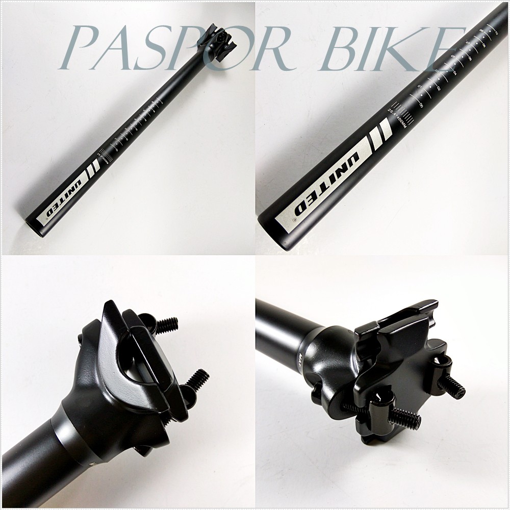Seatpost United 25.4 Hitam Alloy