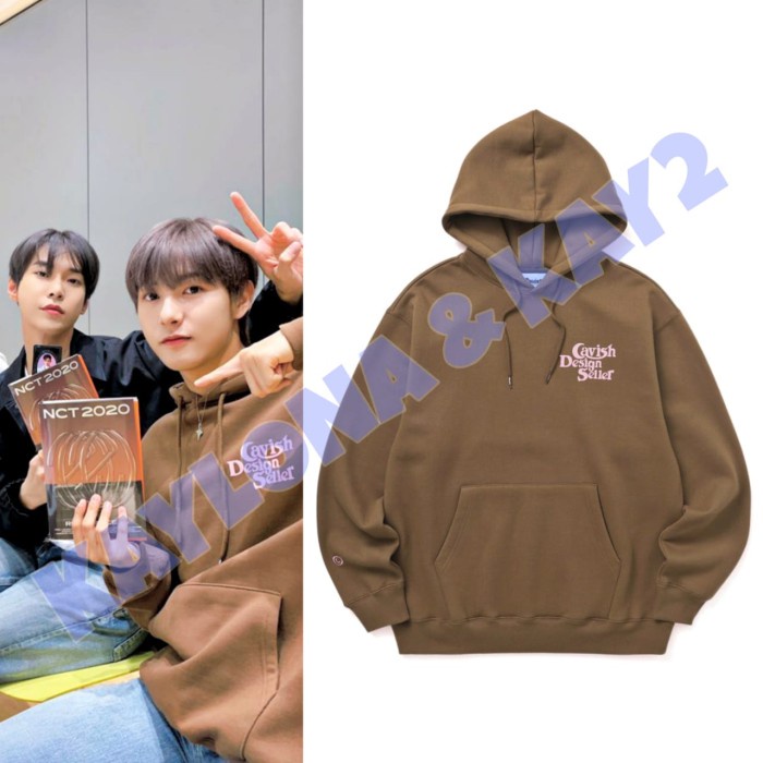 jaket wanita COD (BAYAR DI TEMPAT) HOODIE SWEATER KPOP NCT RENJUN CAVISH DESIGN - Hijau, M parka ter