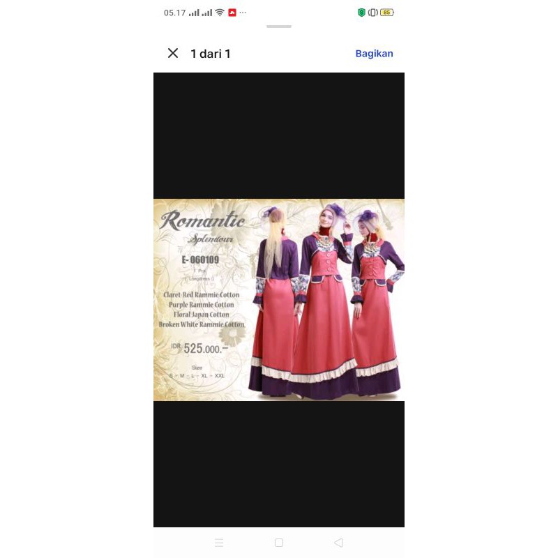 Esme tunecca gamis preloved