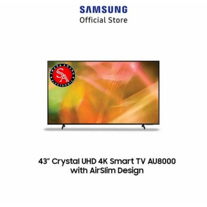 Jual Led Tv Samsung Au Crystal Uhd K Smart Tv Inch Garansi Resmi Shopee Indonesia