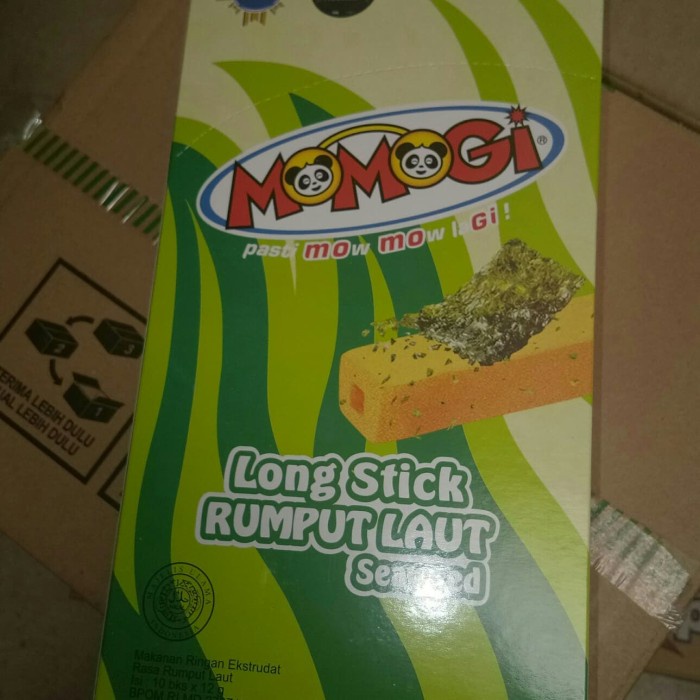 

54ekh Snack Momogi Long Stick Rumput Laut Seawed 12 Gram 60J