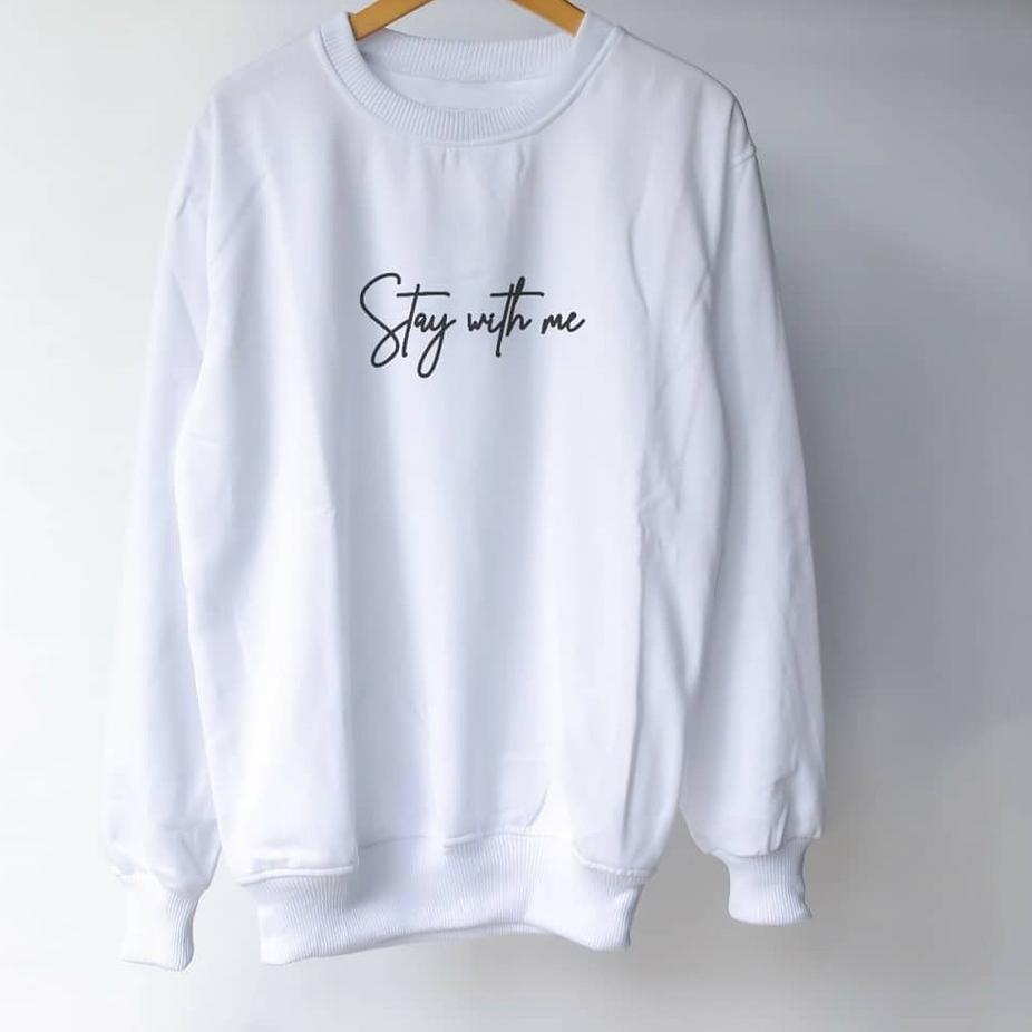 53 sweater kerah tinggi pria xxl crewneck pria murah keren putih jumbo suwiter pria distro original