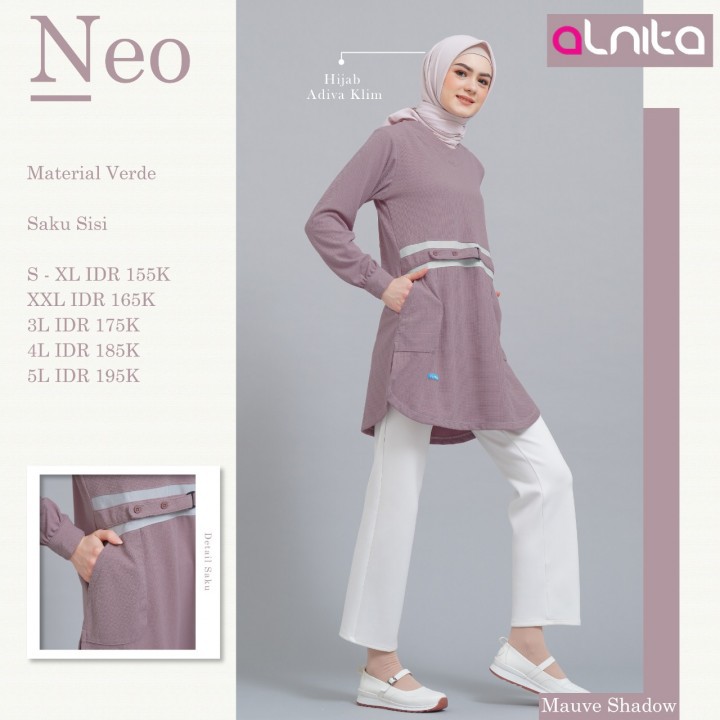 BISA COD - ATASAN ALNITA NEO - TUNIK NEO - FASHION MUSLIM