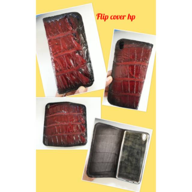 Tempat hp kulit buaya