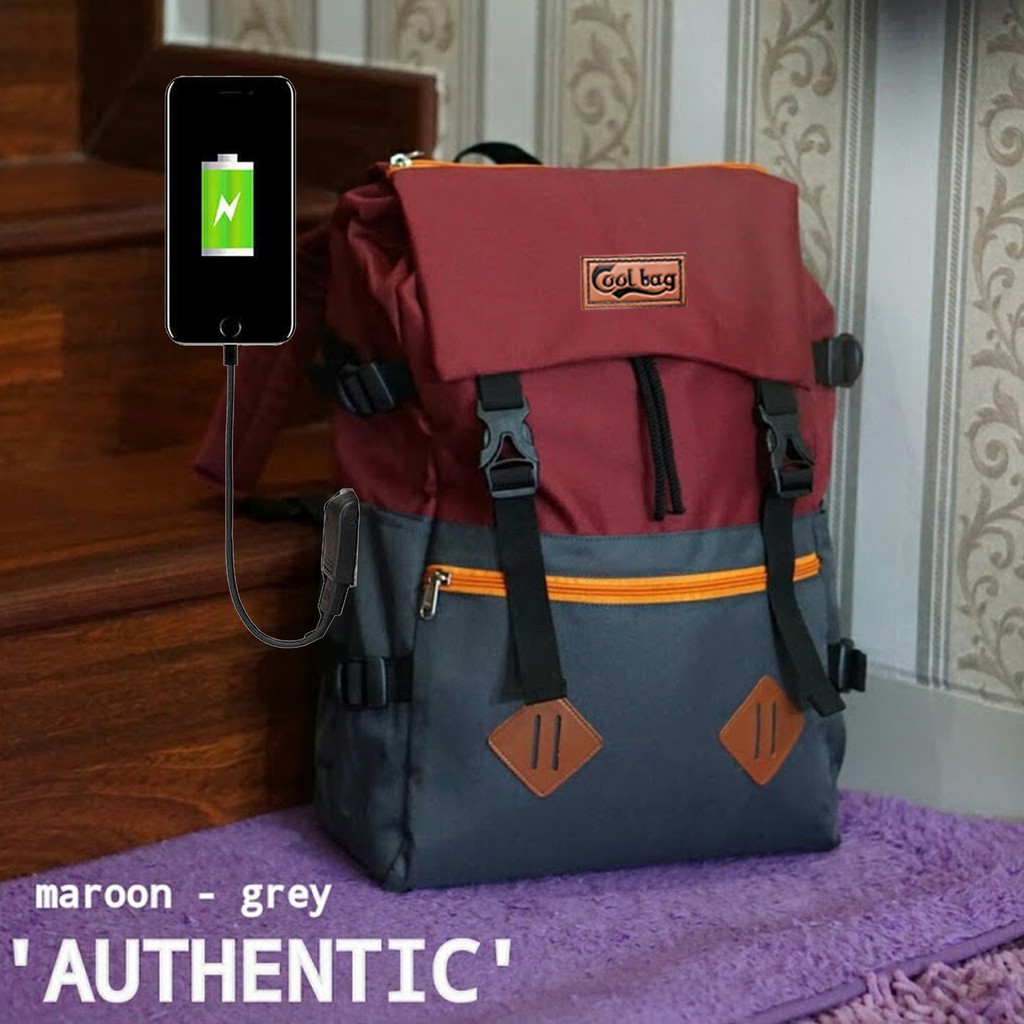 Tas Travel Tas Sekolah Tas Laptop Polo Light  Tas Ransel Korean Backpak Style Free rain Cover