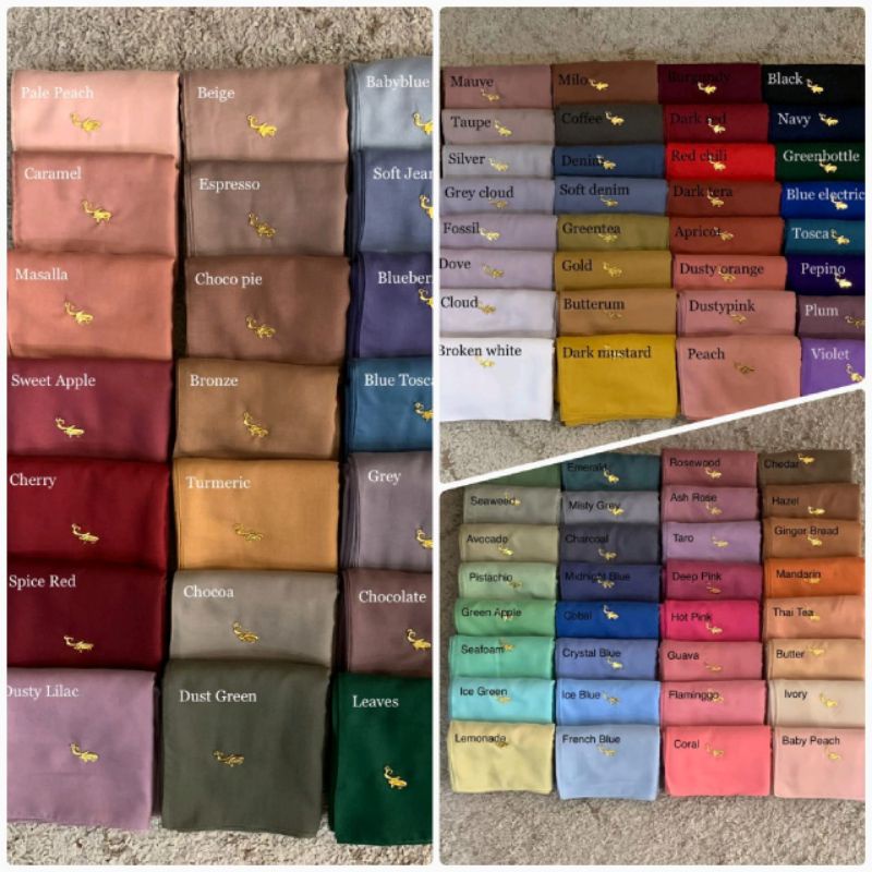 Mylady Polos Jahit Tepi Ultrafine - Jilbab Segiempat Voal 115x115 cm untuk Hijab Daily