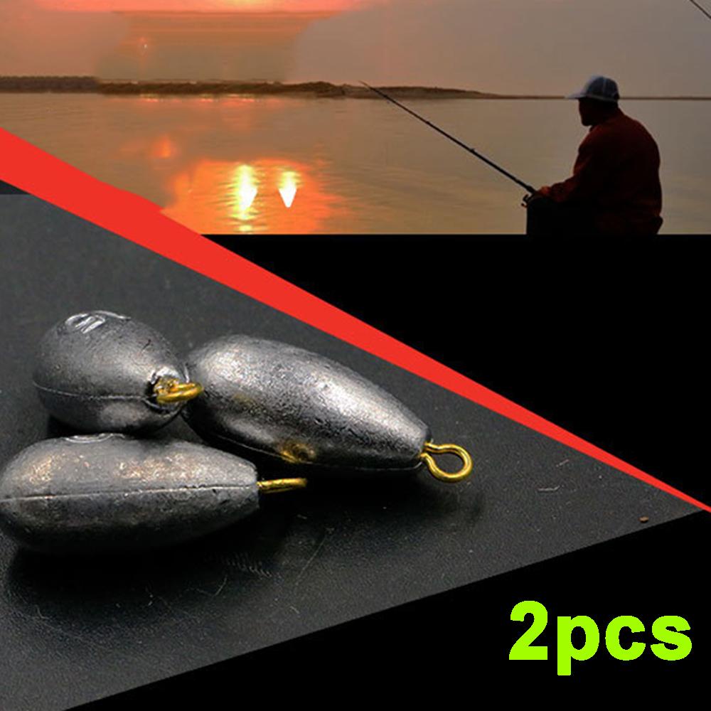 Agustinina Fishing Sinkers Quick Sinking Willow leaf Tackle Angling Gear Tenggelam Umpan Padat Memimpin Pemberat