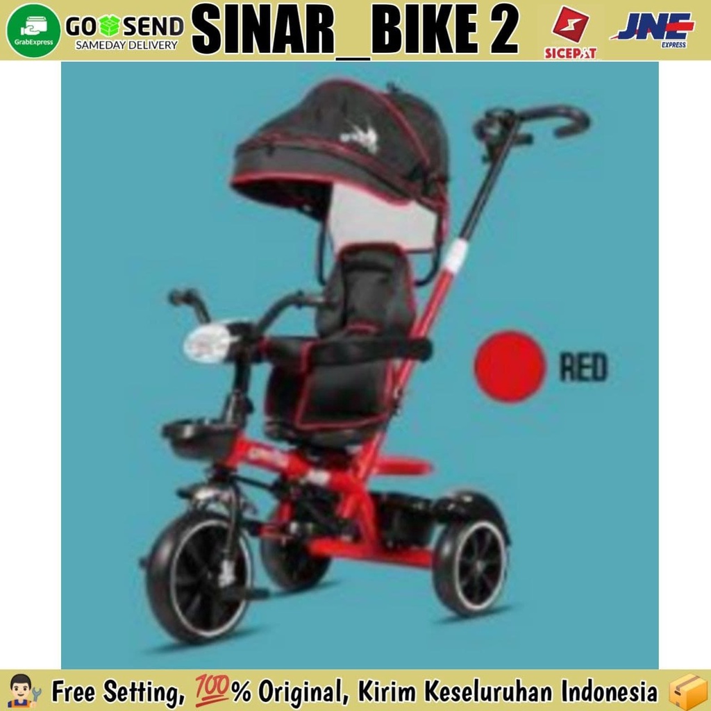 Sepeda Anak Roda Tiga GENIO BABY CARRIAGES New Musik Kursi Bisa Di Putar