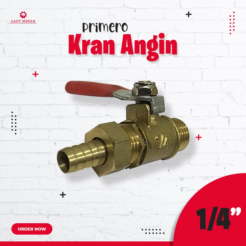 kran kompresor angin 1/4 kuningan keran kompresor stop kran selang kompresor 1/4 kran stem