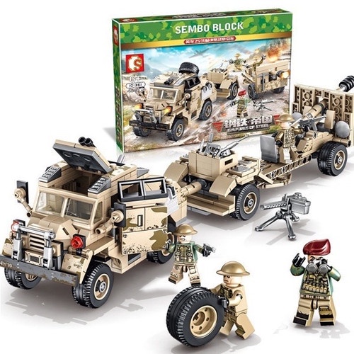 Sembo Block 101361 Empires of Steel British 25 Pounder Howitzer