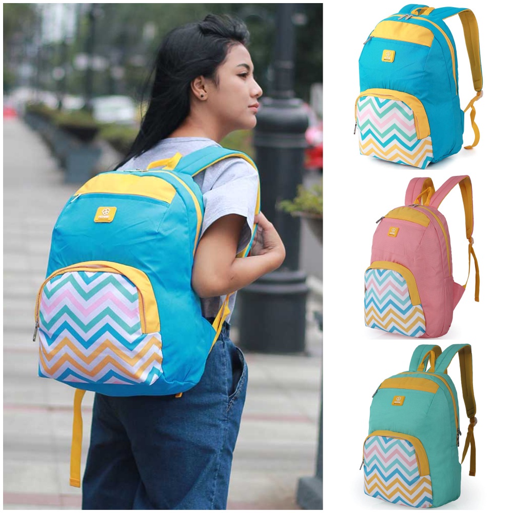 Tas Wanita Herbie Tas Ransel Cewek Tas Backpack Wanita Sekolah Kuliah Free Raincoat Jas Hujan