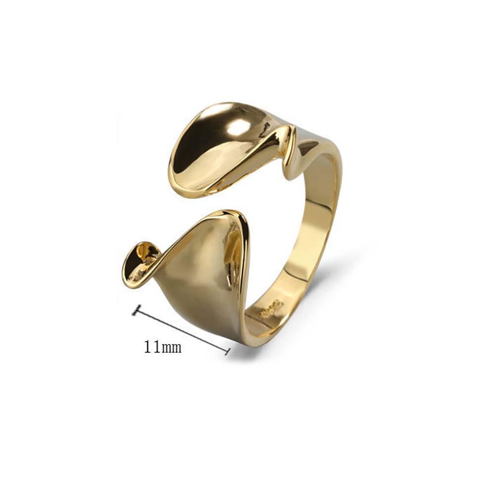 Needway Cincin Jari Liar Gadis Wanita Tidak Teratur Geometris Fashion Perhiasan