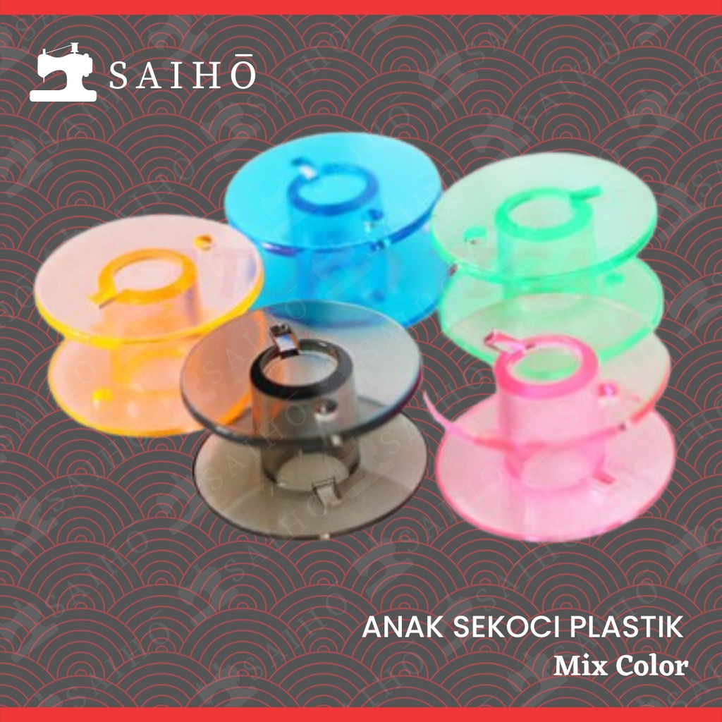 Bobbin Spul Spool Sekoci Plastik -untuk Mesin Jahit (Minimal 5 pcs)