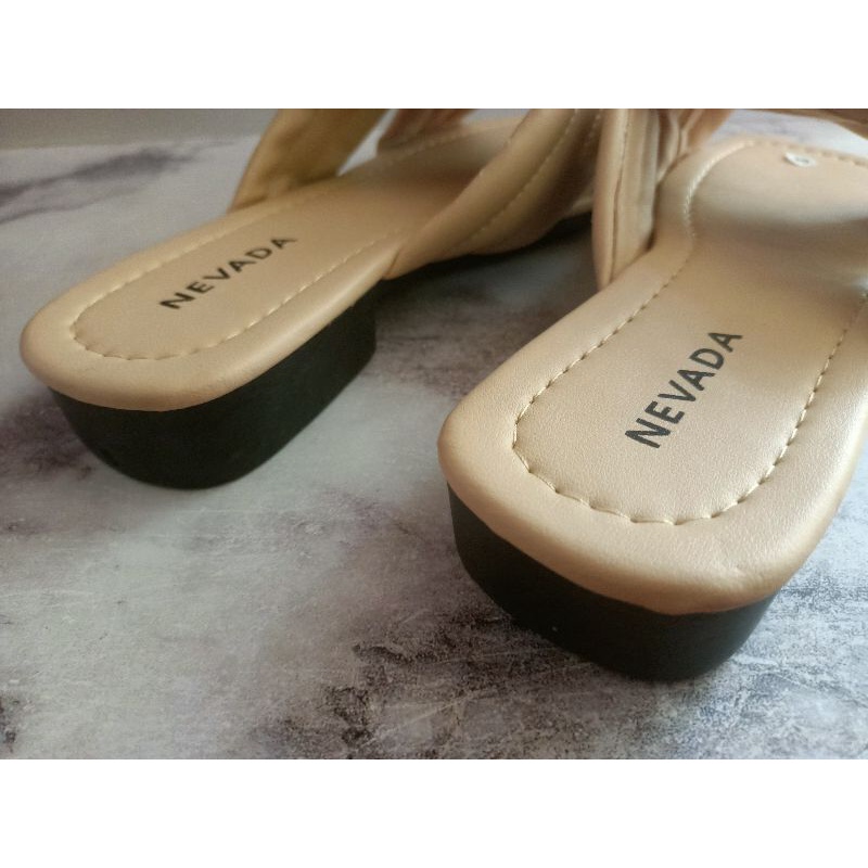 Sandal Nevada Slop Silang busa hells 2.5cm sendal Nevada Hak slip on (NVD SLG 020)