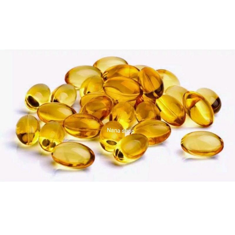 Fish oil minyak ikan untuk hewan 50biji