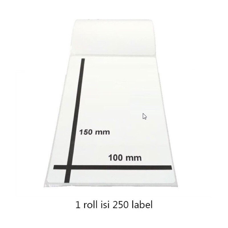 

Label thermal label stiker barcode label pengiriman 100x150 / 250pcs