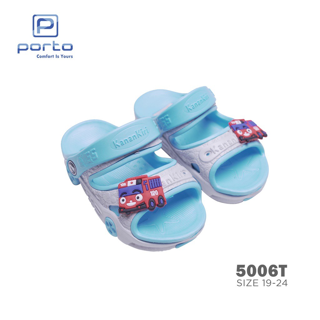 Kanan Kiri - Sandal Sepatu Anak Laki-laki Perempuan Selop Karet Karakter Nyaman Original