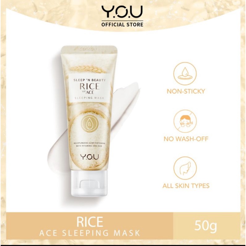 YOU Daily Skin Goods  Sleep 'n Beauty ACE Sleeping Mask - Y.O.U