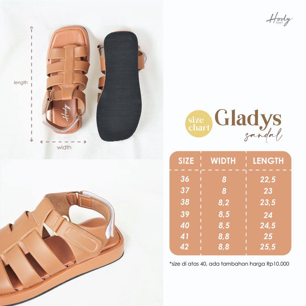 Hody Feet Gladys Sandal Quality Premium - Sandal Wanita