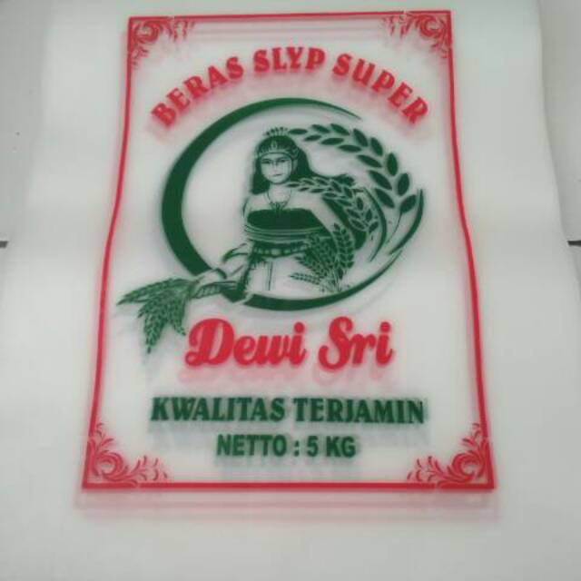 

Plastik beras 5 kg cap Dewi sri(100 pcs)