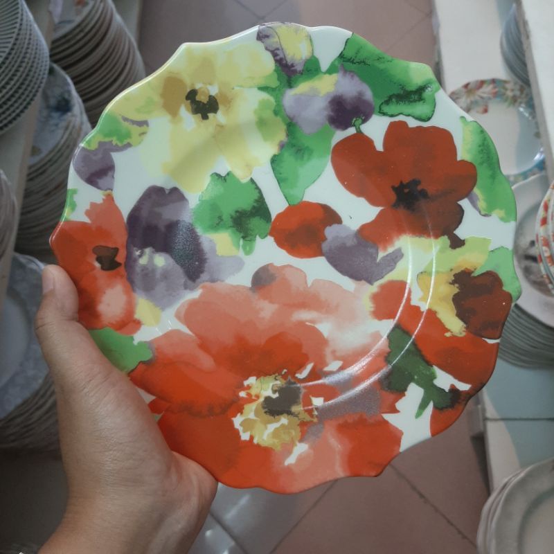 SALAD PLATE FLOWER/PIRING MAKAN/PIRING HADIAH/PIRING SANGO