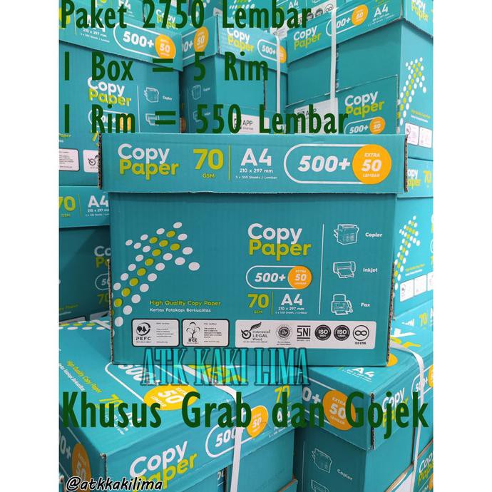 

Khusus Gosend!! Copy Paper A4 70Gram / Paper Print / Kertas Fotokopi Anijejestore