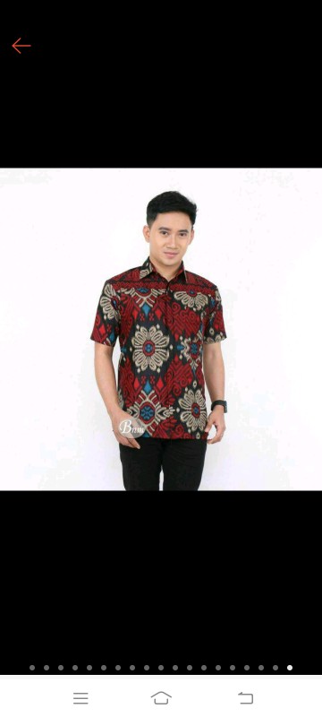 Kemeja Batik Pria Jumbo  M L Xl Xxl Xxxl 3l 4l 5l