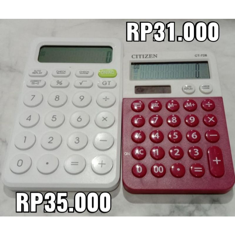 

(Toko Ricoh) Kalkulator Mini Citizen Dan CT