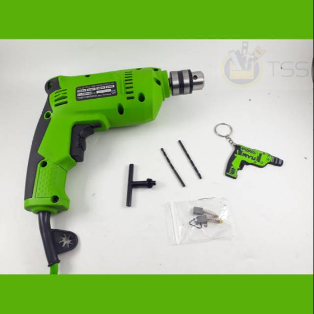 RYU RDR 10-3 RE Mesin Bor Tangan Listrik 10mm Electric Drill Bor Tangan 10mm 10 mm Variable Drill Mesin Bor Tangan Bolak Balik Variable Speed Bor Besi Kayu Listrik MURAH ORIGINAL BERGARANSI