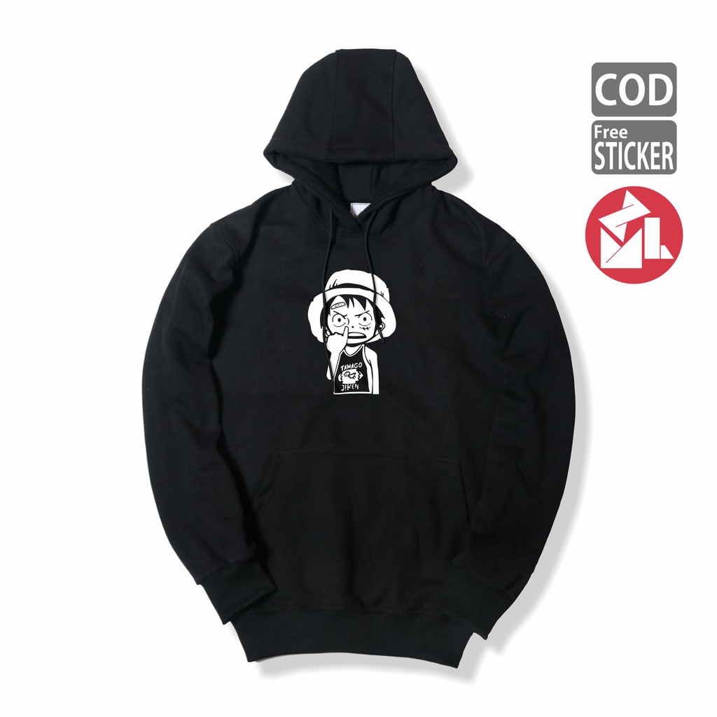 uwantstore99 Jaket Hoodie Anime Luffy Ngupil Anak Kecil Baka Sweater One Piece Monkey d Luffy Semi C