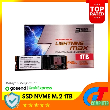 SSD NVME M.2 1TB MIDASFORCE LIGHTNING MAX SSD NVMe M.2 PCIe Gen3 x4 SSD M2SATA NVME