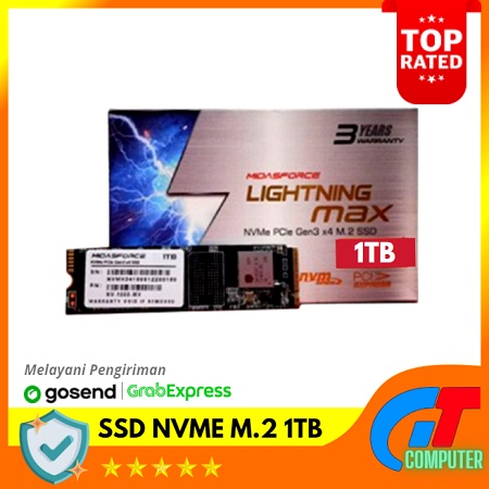 SSD NVME M.2 1TB MIDASFORCE LIGHTNING MAX SSD NVMe M.2 PCIe Gen3 x4 SSD M2SATA NVME