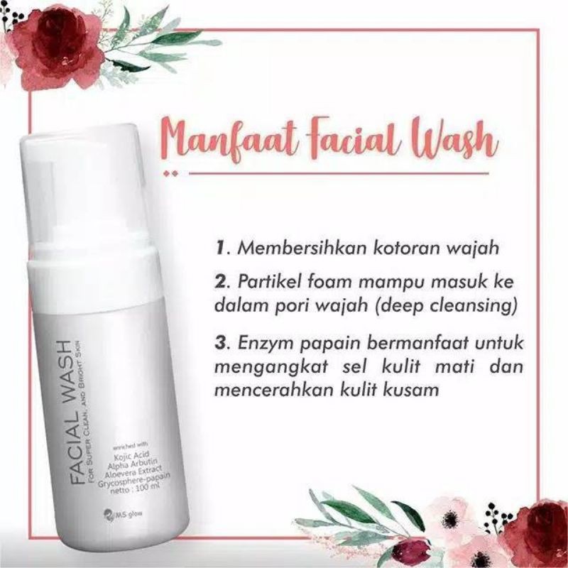 Paket Whitening MS Glow paket wajah 100% original BPOM perawatan wajah skincare (bisa cod)