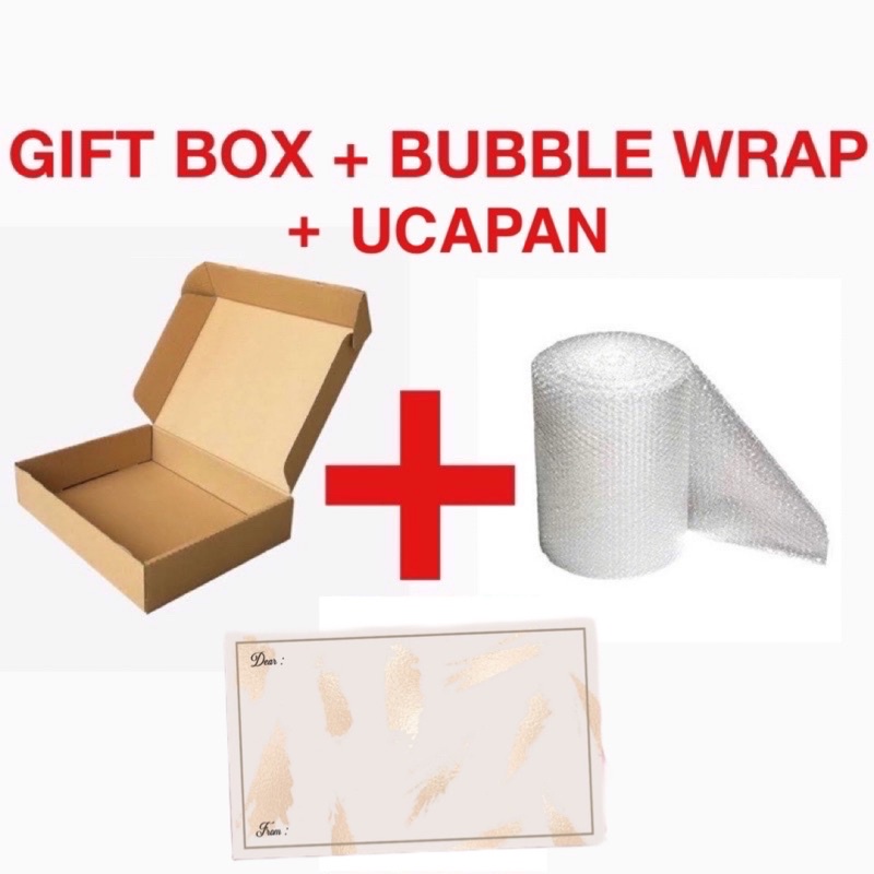 

TAMBAHAN PACKING BOX BUBBLE WRAP KARTU UCAPAN / GIFT BOX KADO