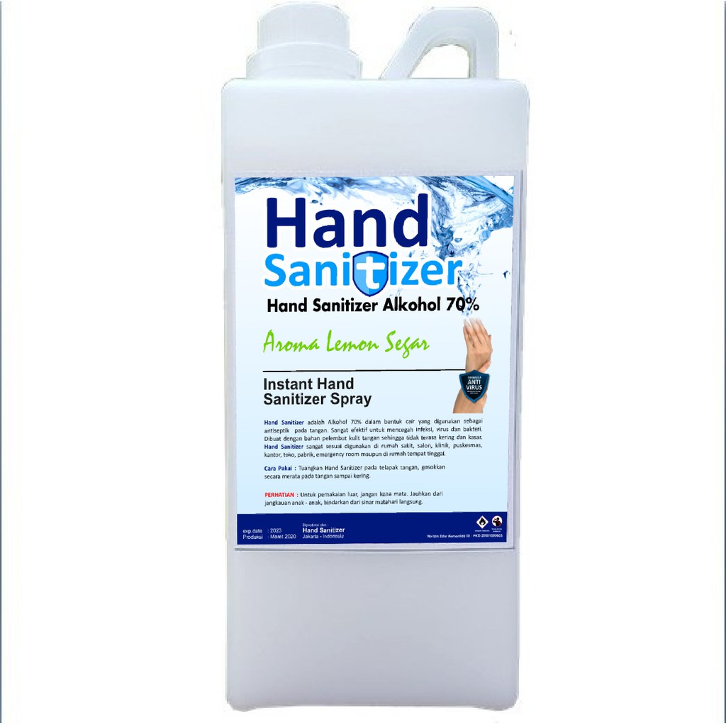 TERBARU!! HAND SANITIZER SPRAY BIRU / CAIRAN INSTANT / MIRIP ANTISEPTIK CAIR 1000ML ( 1 LITER )